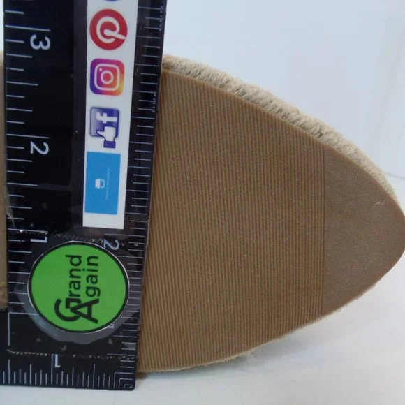 Universal Thread Carly Womens Black Woven Espadrille Flat Slip on 9.5 - Picture 12 of 13